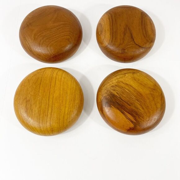 Monkey pod Wood Salad bowl with matching serving bowls - Picture 3 of 5